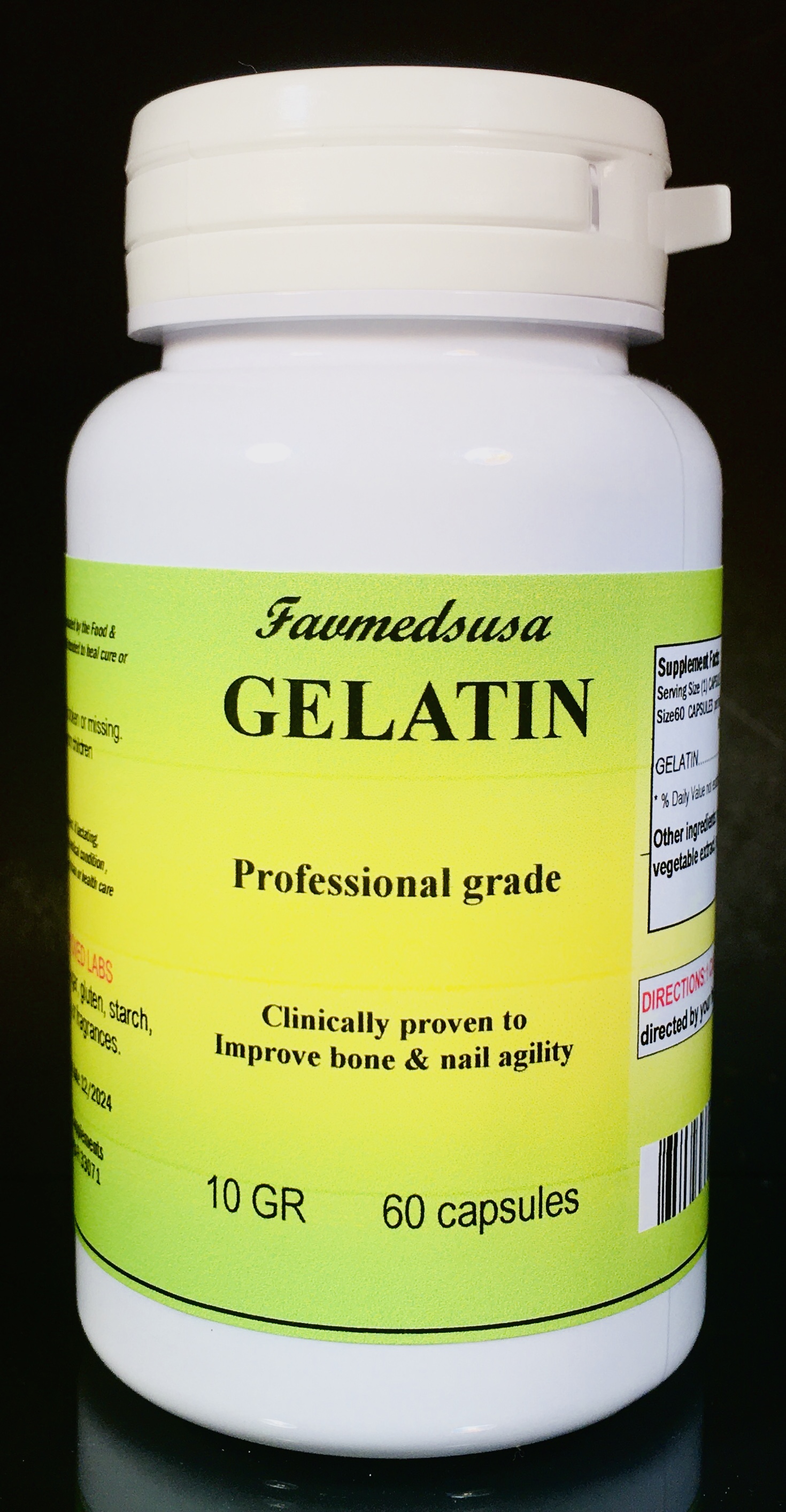 Gelatin - 60 capsules